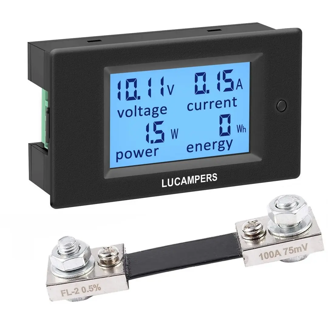 Prise Compteur d'énergie Electrique, Wattmetre Prise Compteur Electrique,  Wattmètre Mesure Consommation Electrique avec Ecran LCD