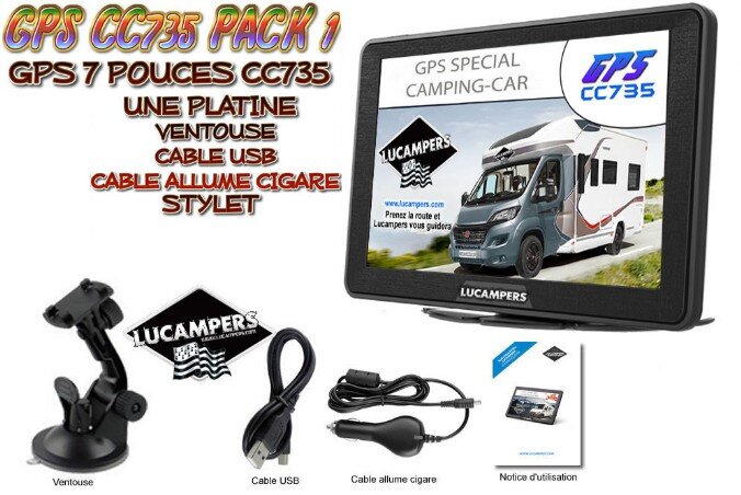 gps 7 pouces spécial camping car 