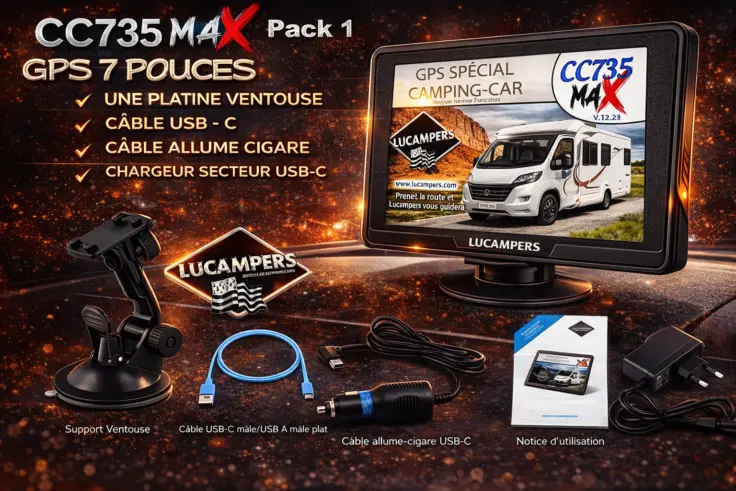 GPS 7 pouces spécial camping-car 