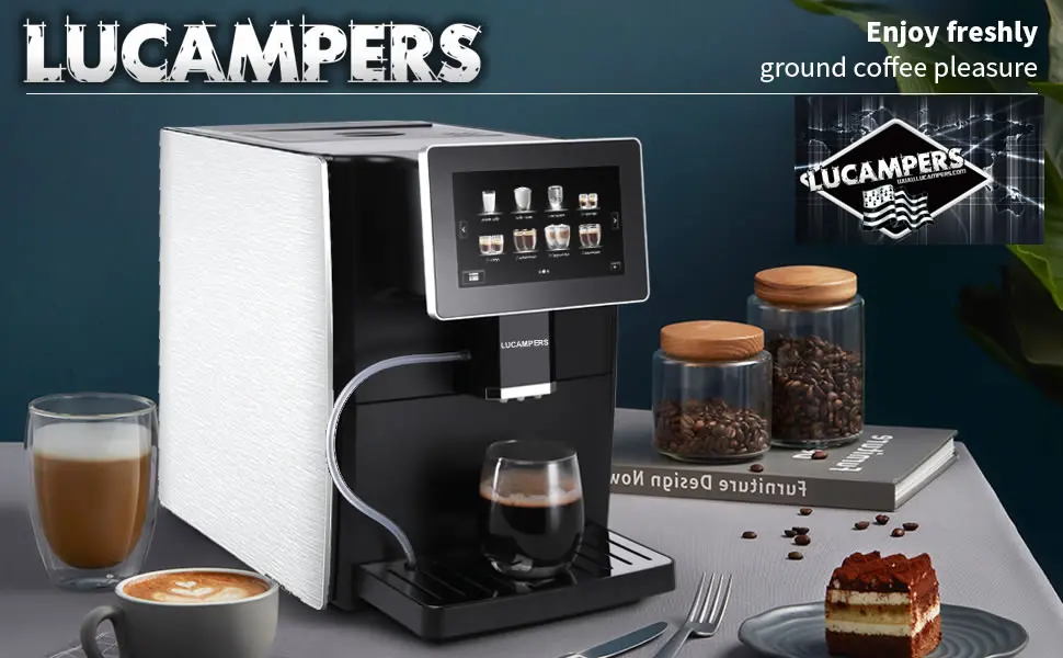 Machine à café compacte et entièrement automatique : spécialités de café  fraîchement moulu sur simple pression d'un bouton