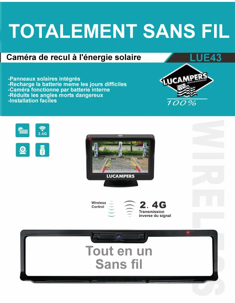 Kit De Caméra De Recul Pour Voiture Écran Pliable TFT LCD De - Temu France