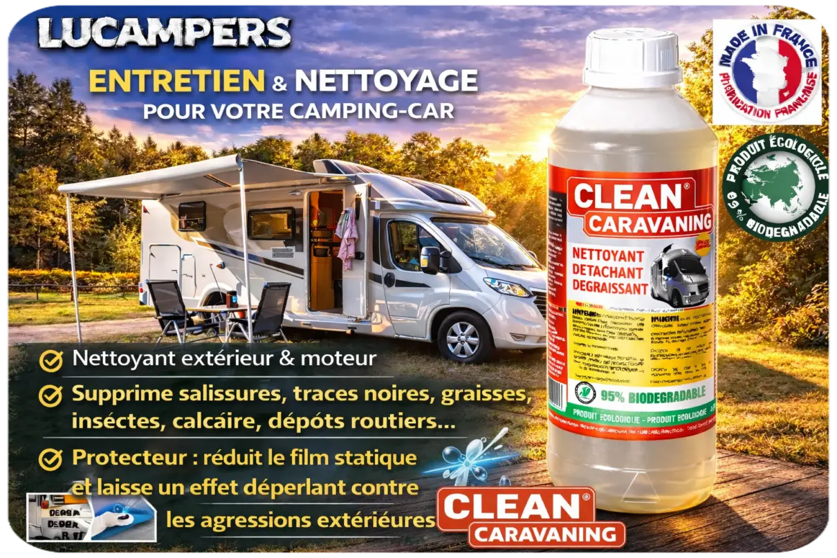 Produits pour nettoyer et laver votre camping-car et véhicule de loisir