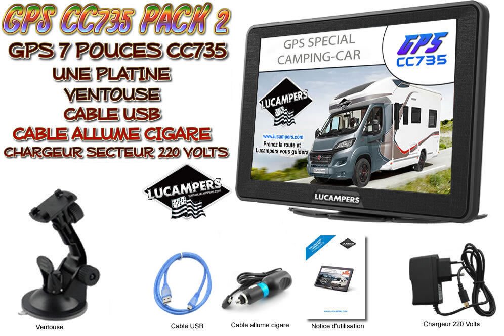 gps camping-car CC735 en 7 pouces
