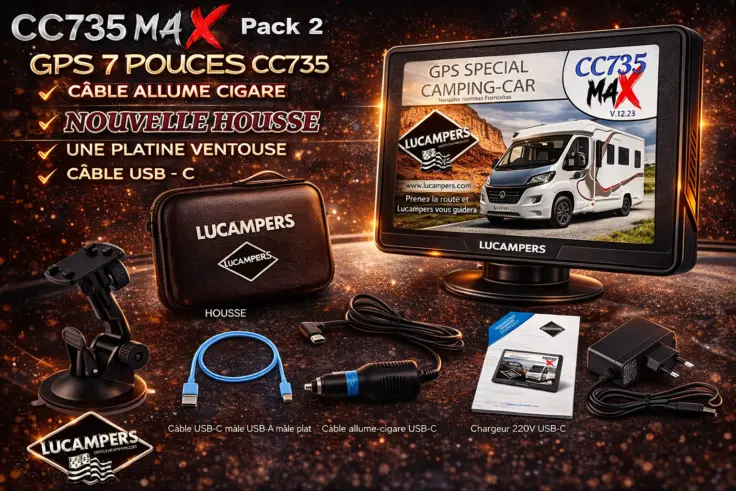 gps camping-car CC735 en 7 pouces