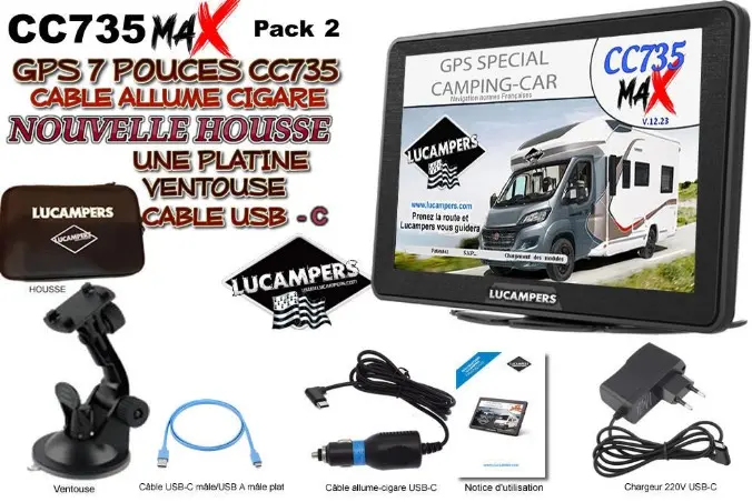 GPS CC735MAX CAMPING-CAR LUCAMPERS PACK 2